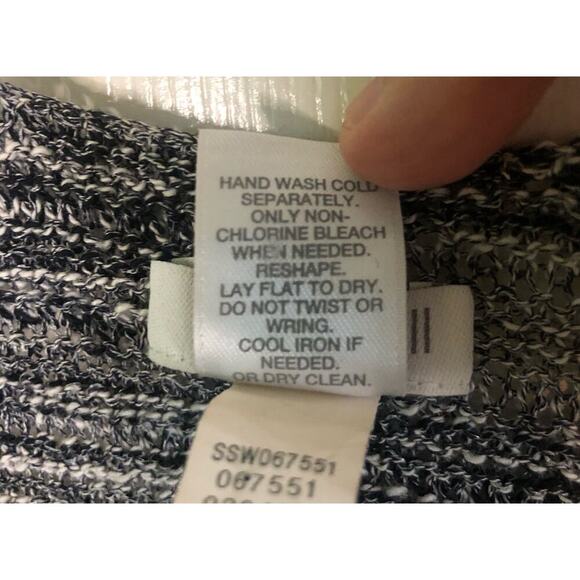 Pure Jill J. Jill Size Medium/Large Gray & Black Gradient Cardigan Short Sleeve - Picture 3 of 5